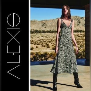 Alexis Minasa Abstract Print Dress XS Like new. Originally $658 Selling for $150